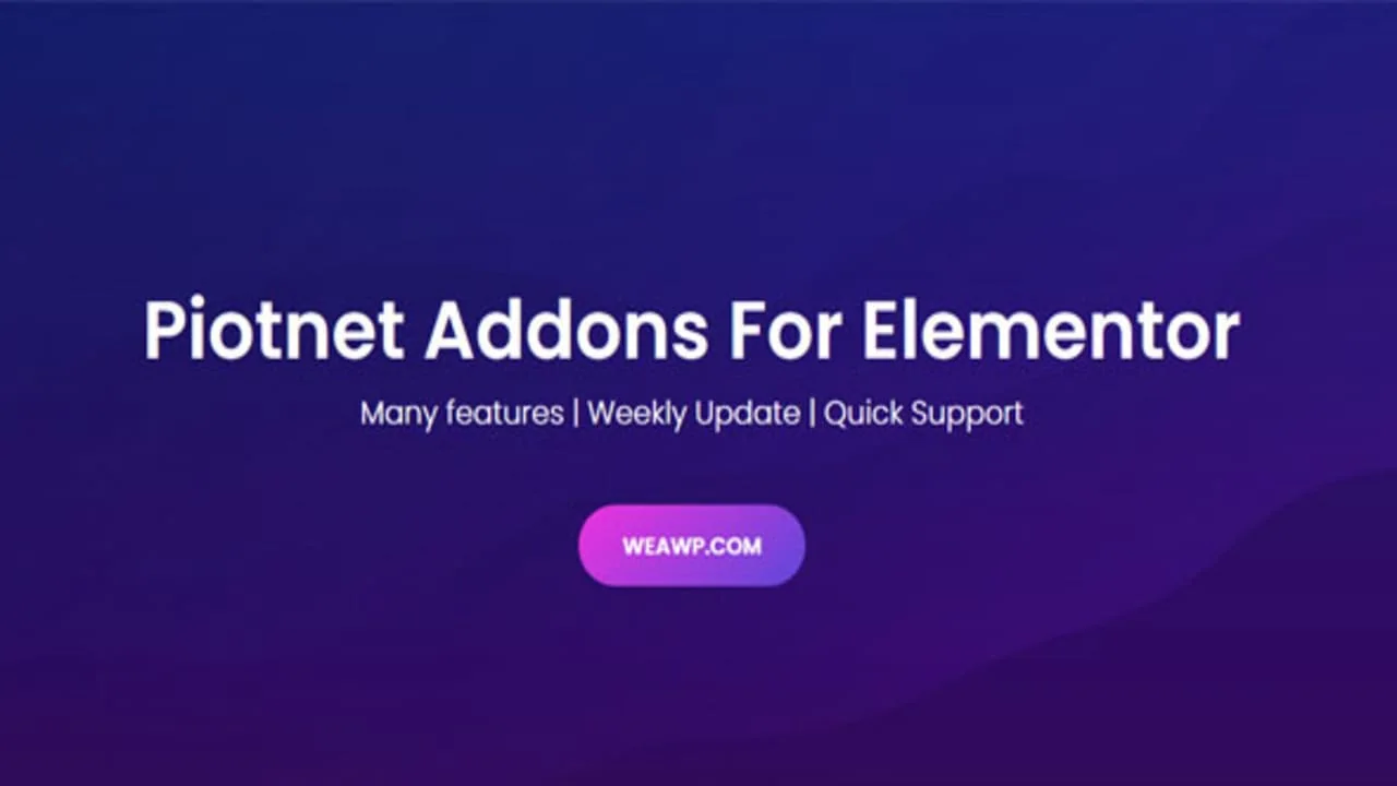Piotnet Addons for Elementor Pro