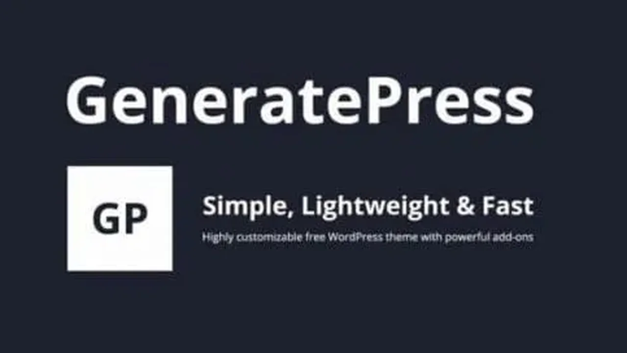 GeneratePress Premium: Tema Ligero y Rápido para WordPress